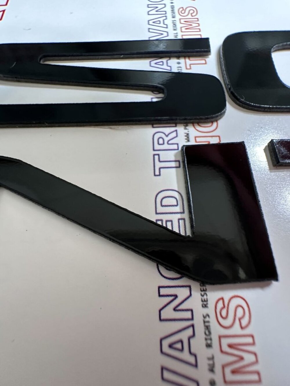 SET OF 3: FITS Sorento 2022 fits Letters Plastic Overlay in Gloss Black